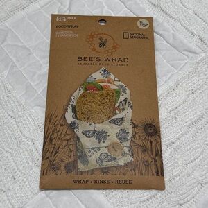 Bee's Wrap Explorer Pack - National Geographic Reusable Organic Sandwich Wraps
